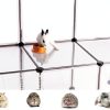 SONGMICS Pet Playpen Transparent Panels Small Animal Cage-2