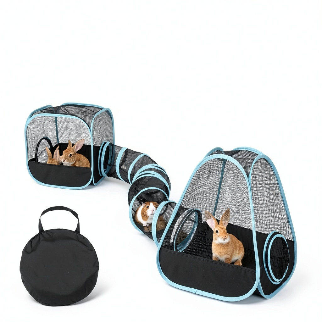 Pet playing in the playpen