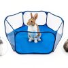 Kathson Transparent Breathable Small Animal Playpen Pet-5