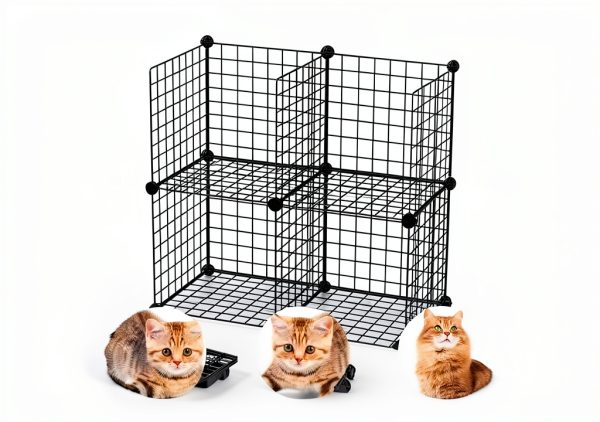 Cucurbita Cat Cage Large DIY Playpen Safe Sturdy Enclosure-4