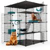 Cucurbita Cat Cage Large DIY Playpen Safe Sturdy Enclosure-1