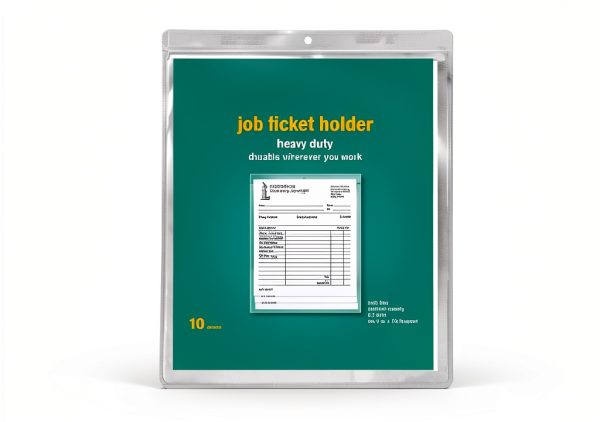 Job Ticket Holders Clear Vinyl 9x12 Office Supplies-1