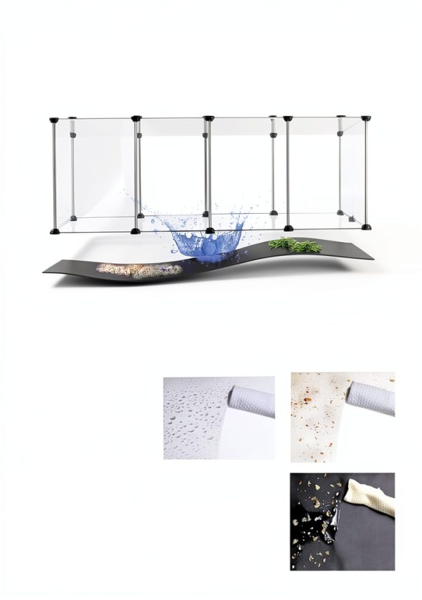 FunHola Small Pet Playpen Plastic Enclosure Waterproof Floor-1
