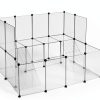 SONGMICS Pet Playpen Transparent Panels Small Animal Cage-6