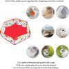 HL Pet Playpen Small Animal Exercise Fence Red Blue-3