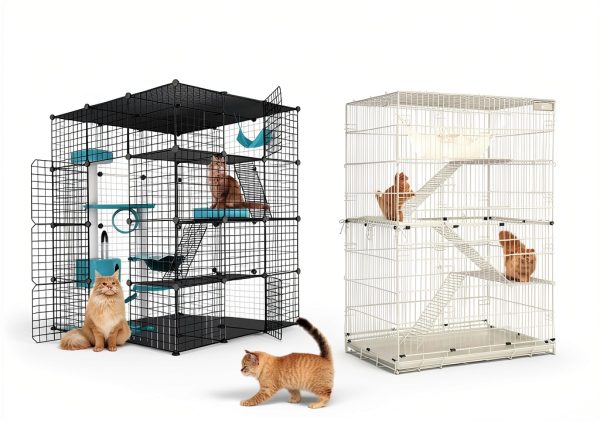 Cucurbita Cat Cage Large DIY Playpen Safe Sturdy Enclosure-3