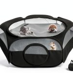Deapeey Small Animal Playpen Durable Portable Double Covers-0