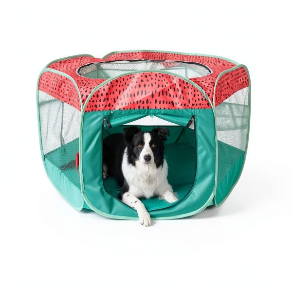 PetWise Portable Dog Playpen Breathable Mesh Walls-2