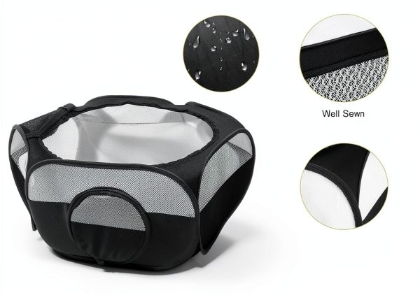 Deapeey Small Animal Playpen Durable Portable Double Covers-6
