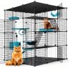 Cucurbita Cat Cage Large DIY Playpen Safe Sturdy Enclosure-0
