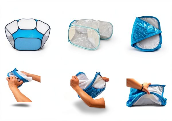 Kathson Transparent Breathable Small Animal Playpen Pet-2