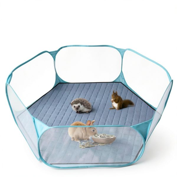 13X-4098-P Pet Playpen Durable Portable Small Animal-5