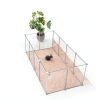 HOMICKER Transparent Pet Playpen Adjustable-3