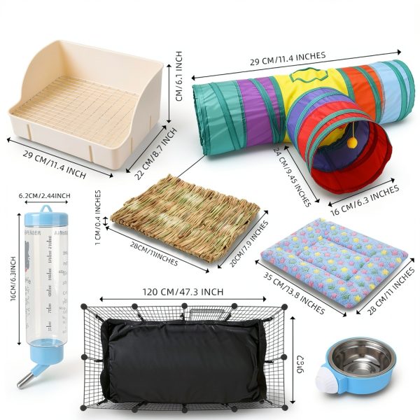 PullCrease Small Animal Playpen Coated Steel Waterproof-1