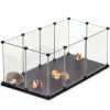 FunHola Small Pet Playpen Plastic Enclosure Waterproof Floor-0