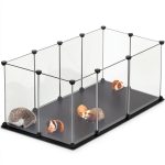 FunHola Small Pet Playpen Plastic Enclosure Waterproof Floor-0