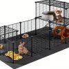 HOOBRO Small Animal Playpen Mesh Metal 57x31x23-0