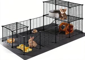 HOOBRO Small Animal Playpen Mesh Metal 57x31x23-0