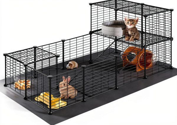HOOBRO Small Animal Playpen Mesh Metal 57x31x23-0