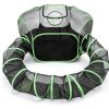 HEYHOME Small Animal Playpen Mesh Design Portable-8