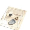 HOMICKER Transparent Pet Playpen Adjustable-4