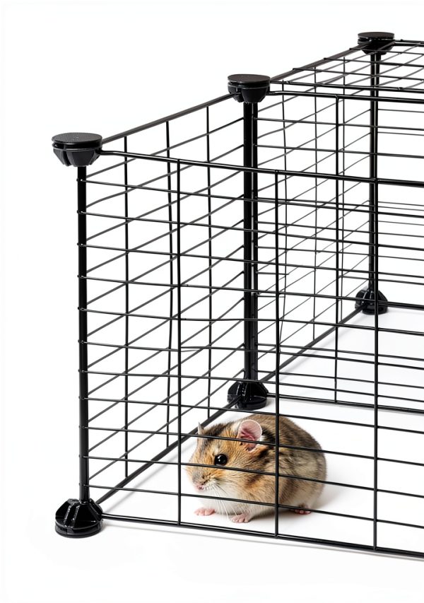 HOOBRO Small Animal Playpen Mesh Metal 57x31x23-5