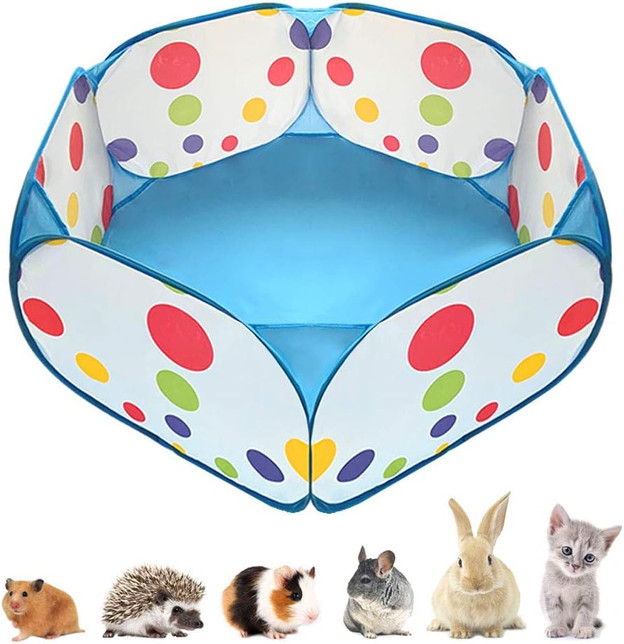 HL Pet Playpen set up in a living room with a hamster inside