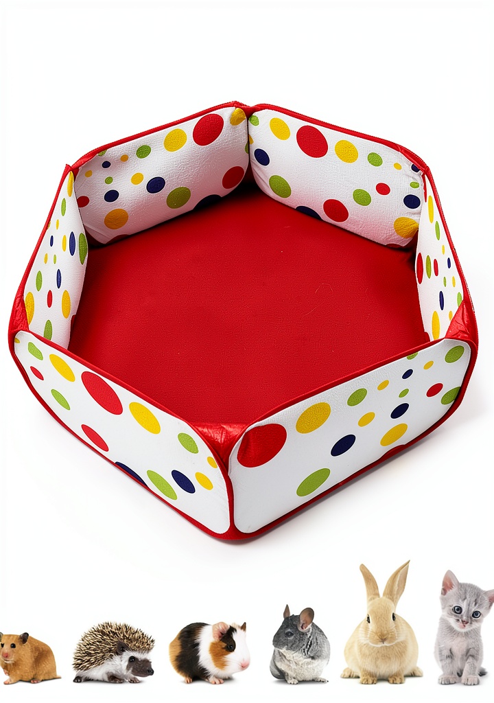 HL Pet Playpen set up in a living room with small pets inside