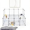 SONGMICS Pet Playpen Transparent Panels Small Animal Cage-1