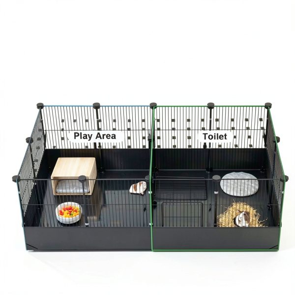 Tresbro Guinea Pig Playpen Coated Steel Panels Waterproof-2