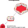 HL Pet Playpen Small Animal Exercise Fence Red Blue-2