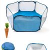 Kathson Transparent Breathable Small Animal Playpen Pet-4