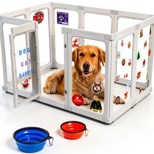 Dog Playpen SPOODOR Transparent Acrylic Design-0