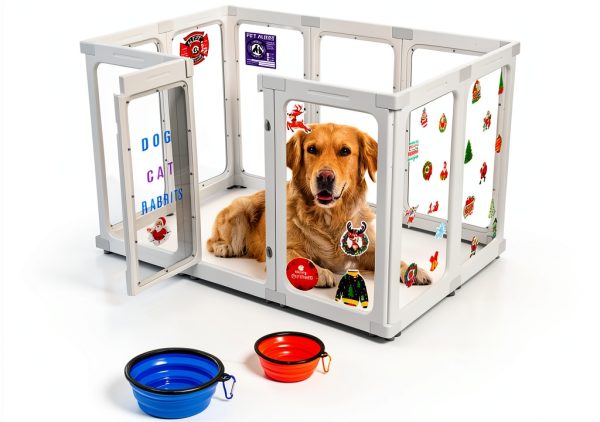 Dog Playpen SPOODOR Transparent Acrylic Design-0