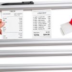 BOHUIZ Silver Restaurant Ticket Holder Organizer-0