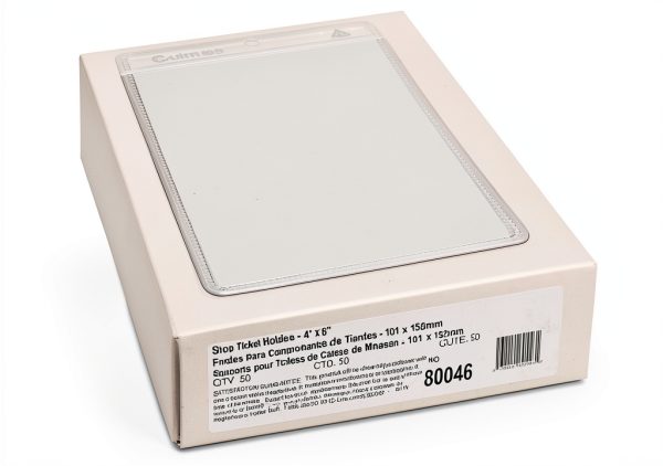 C-Line Top Opening Vinyl Job Ticket Holder 4x6 Clear – 50 Pack-1