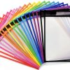 Dry Erase Job Ticket Holders LONGKEY 10x14 Inch 20 Pack Colors-0