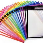 Dry Erase Job Ticket Holders LONGKEY 10x14 Inch 20 Pack Colors-0