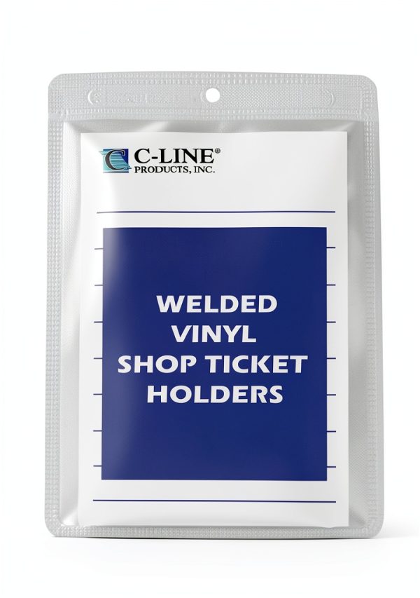 C-Line Top Opening Vinyl Job Ticket Holder 4x6 Clear – 50 Pack-0