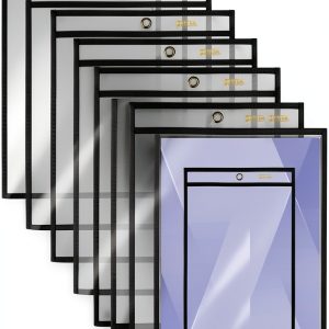 Ticket Holders Clear Vinyl 5x8 Double Sided Pack of 25 Better Office-0