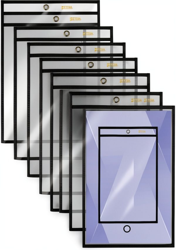 Ticket Holders Clear Vinyl 5x8 Double Sided Pack of 25 Better Office-0