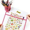 Dry Erase Job Ticket Holders LONGKEY 10x14 Inch 20 Pack Colors-5