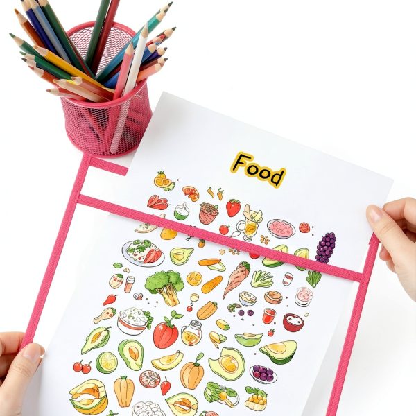 Dry Erase Job Ticket Holders LONGKEY 10x14 Inch 20 Pack Colors-5