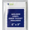 Ticket Holder C-Line Top Opening Vinyl Job Ticket Holder 6 x 9 Inch-3