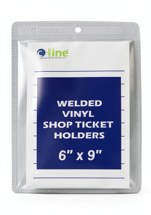 Ticket Holder C-Line Top Opening Vinyl Job Ticket Holder 6 x 9 Inch-3