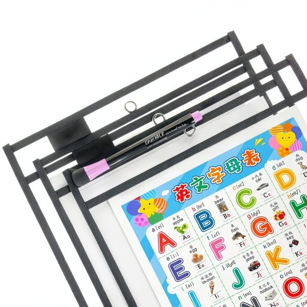 Dry Erase Pocket 20 Pack Clear Plastic Tamaki TK2025101402 10x14 Inch-4