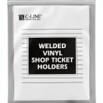 C-Line Top Opening Vinyl Job Ticket Holder 8.5 x 11 Clear-0