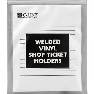 C-Line Top Opening Vinyl Job Ticket Holder 8.5 x 11 Clear-0