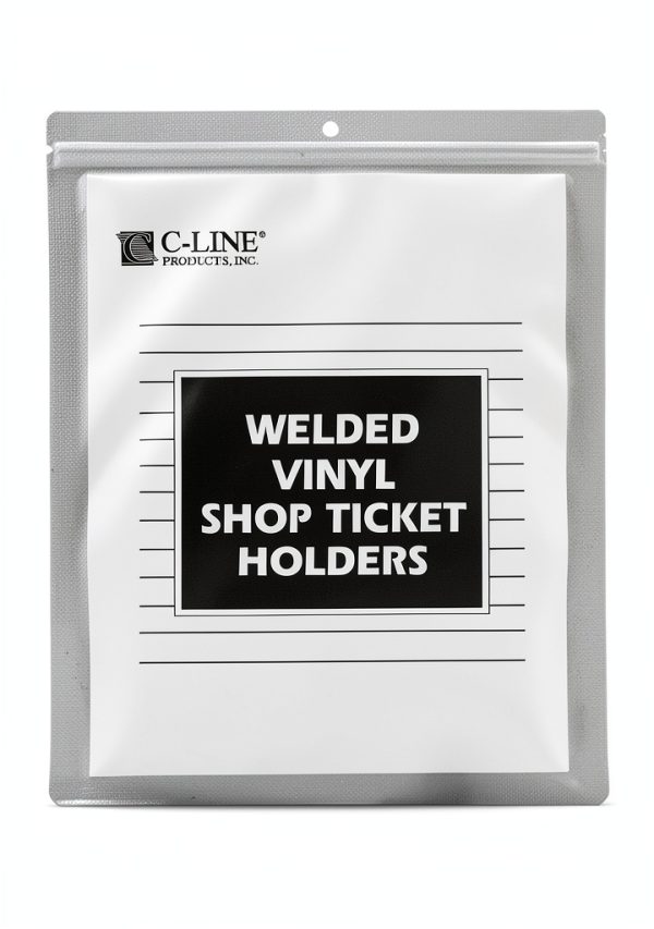 C-Line Top Opening Vinyl Job Ticket Holder 8.5 x 11 Clear-0