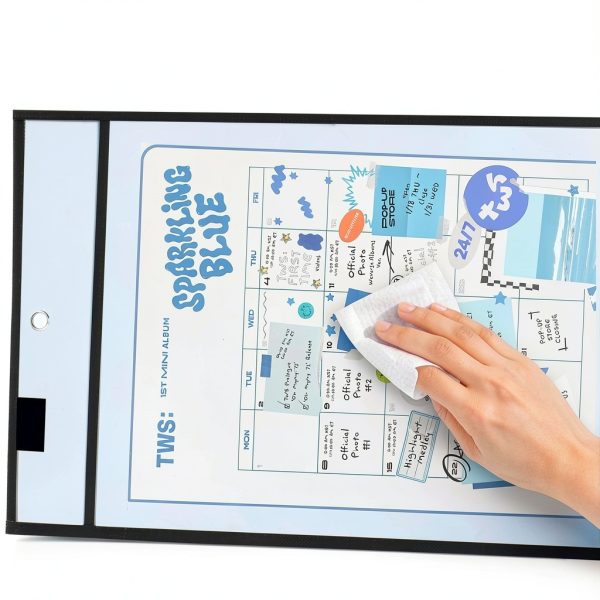 Dry Erase Pocket Ufmarine B6812 Black 10x13 Inch 6-Pack-3